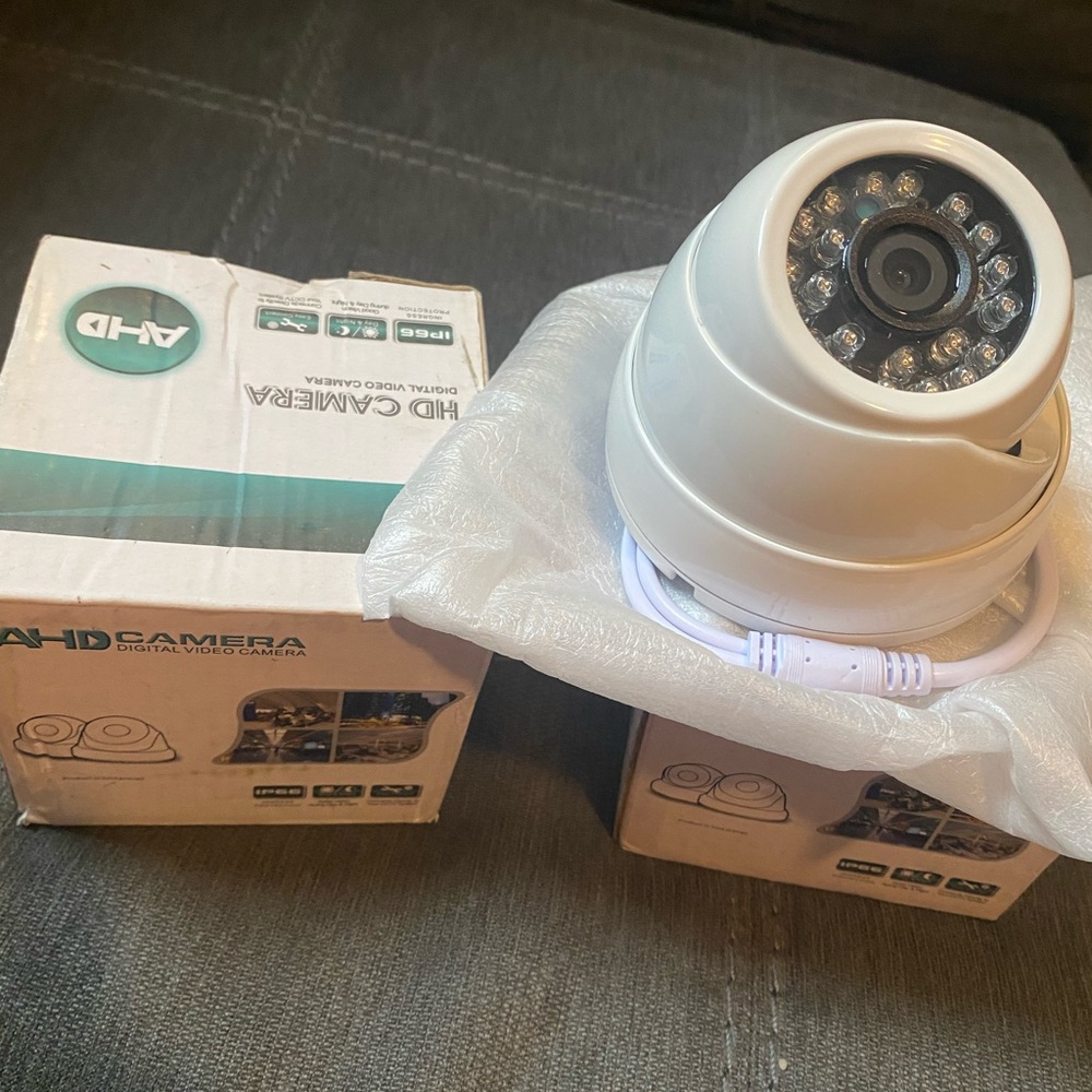 White Security Camera